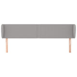 Vidaxl hoofdbord met randen 183x23x78 88 cm stof lichtgrijs