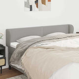 Vidaxl hoofdbord met randen 183x23x78 88 cm stof lichtgrijs