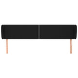 Vidaxl hoofdbord met randen 183x23x78 88 cm stof zwart