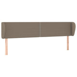 Vidaxl hoofdbord met randen 183x23x78 88 cm stof taupe