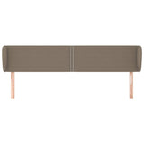 Vidaxl hoofdbord met randen 183x23x78 88 cm stof taupe