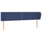 Vidaxl hoofdbord met randen 183x23x78 88 cm stof blauw