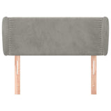 Vidaxl hoofdbord met randen 103x23x78 88 cm fluweel lichtgrijs