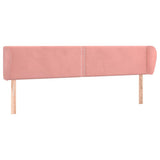 Vidaxl hoofdbord met randen 183x23x78 88 cm fluweel roze