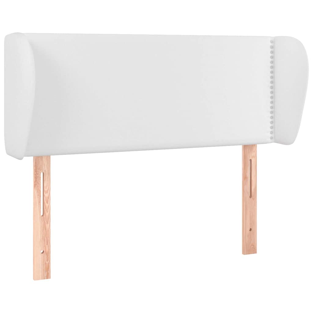 Vidaxl hoofdbord met randen 103x23x78 88 cm kunstleer wit