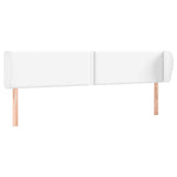 Vidaxl hoofdbord met randen 203x23x78 88 cm kunstleer wit
