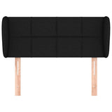 Vidaxl hoofdbord met randen 83x23x78 88 cm stof zwart