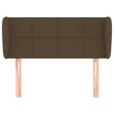 Vidaxl hoofdbord met randen 83x23x78 88 cm stof donkerbruin