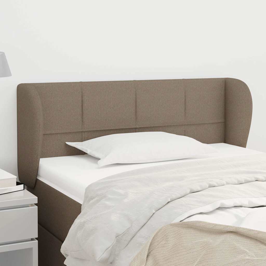Vidaxl hoofdbord met randen 83x23x78 88 cm stof taupe