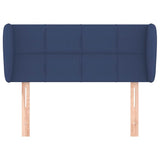 Vidaxl hoofdbord met randen 83x23x78 88 cm stof blauw