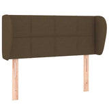 Vidaxl hoofdbord met randen 103x23x78 88 cm stof donkerbruin