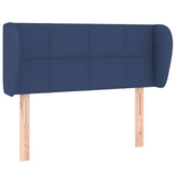 Vidaxl hoofdbord met randen 103x23x78 88 cm stof blauw