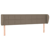Vidaxl hoofdbord met randen 203x23x78 88 cm stof taupe