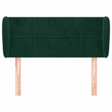 Vidaxl hoofdbord met randen 93x23x78 88 cm fluweel donkergroen