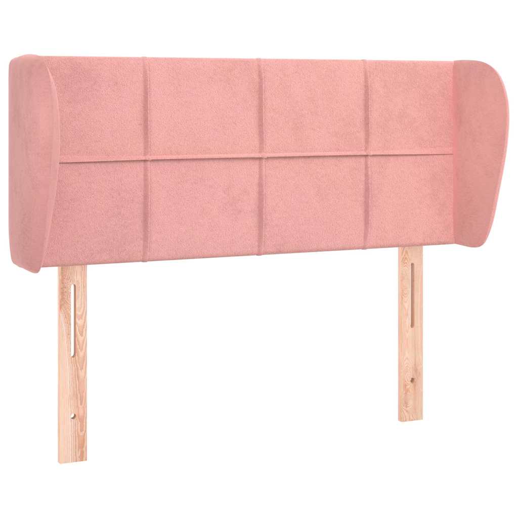 Vidaxl hoofdbord met randen 93x23x78 88 cm fluweel roze