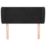 Vidaxl hoofdbord met randen 103x23x78 88 cm fluweel zwart