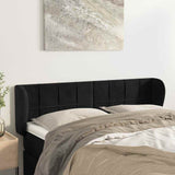 Vidaxl hoofdbord met randen 147x23x78 88 cm fluweel zwart