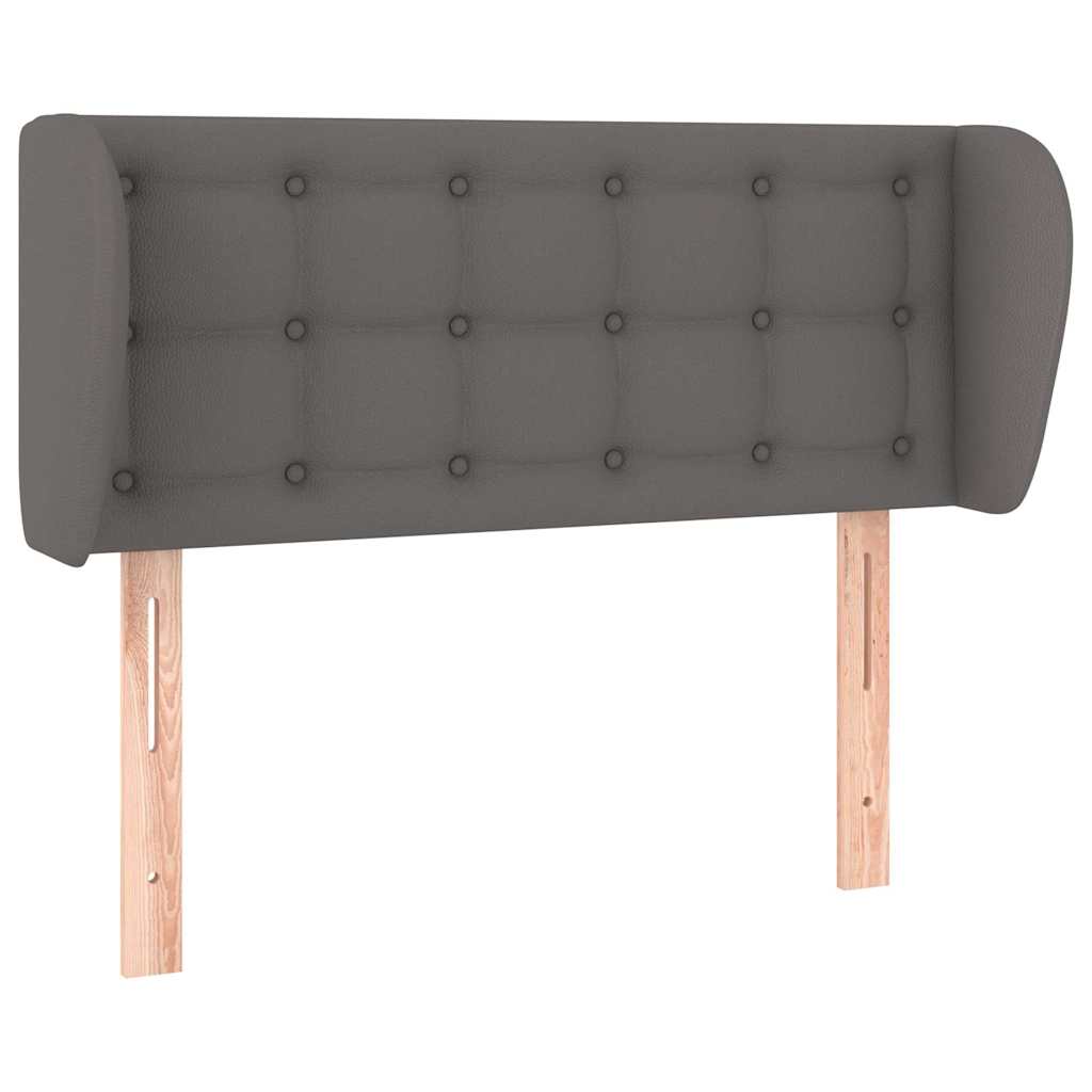 Vidaxl hoofdbord met randen 93x23x78 88 cm kunstleer grijs