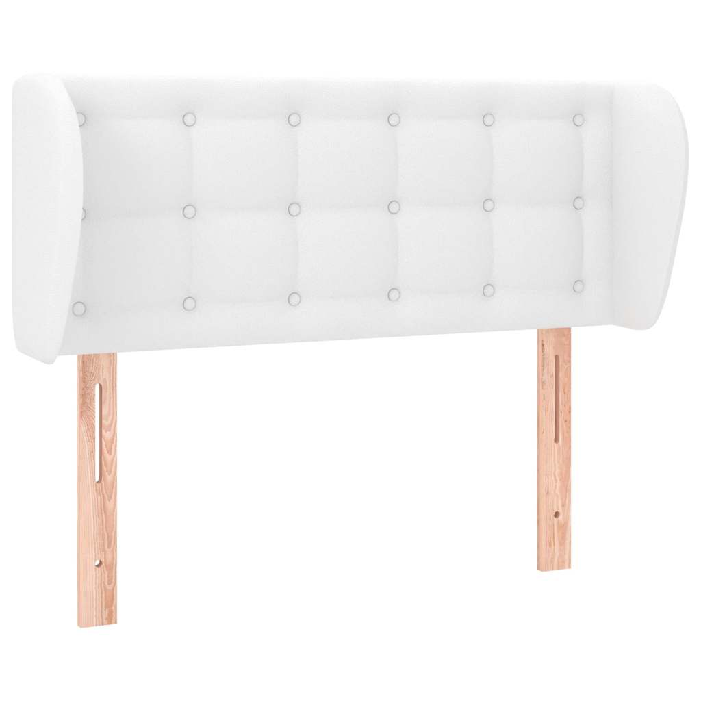 Vidaxl hoofdbord met randen 103x23x78 88 cm kunstleer wit