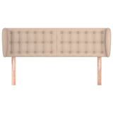 Vidaxl hoofdbord met randen 147x23x78 88 cm kunstleer cappuccinokleur