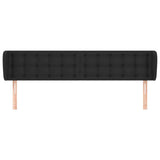 Vidaxl hoofdbord met randen 183x23x78 88 cm kunstleer zwart