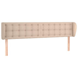 Vidaxl hoofdbord met randen 183x23x78 88 cm kunstleer cappuccinokleur