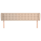 Vidaxl hoofdbord met randen 183x23x78 88 cm kunstleer cappuccinokleur