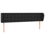 Vidaxl hoofdbord met randen 203x23x78 88 cm kunstleer zwart