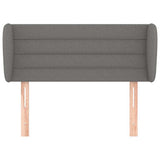 Vidaxl hoofdbord met randen 83x23x78 88 cm stof donkergrijs