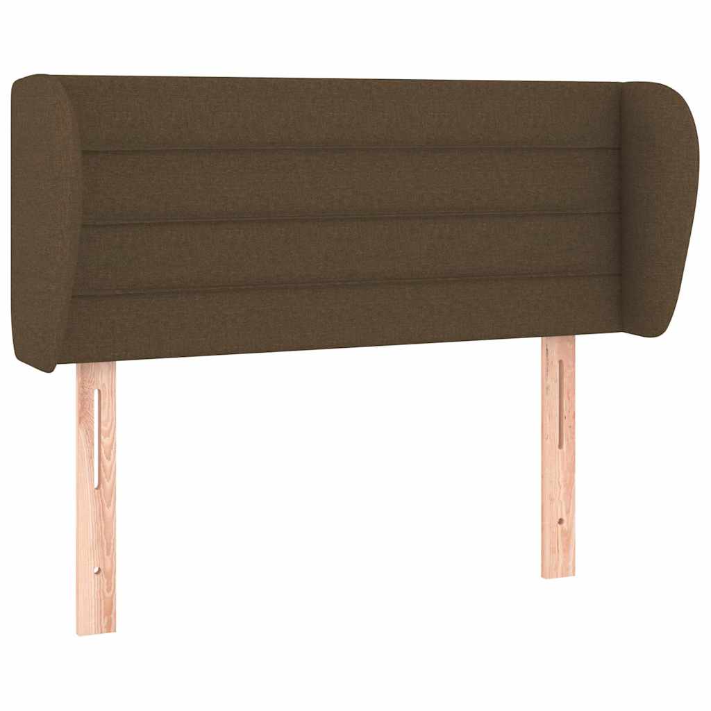 Vidaxl hoofdbord met randen 103x23x78 88 cm stof donkerbruin