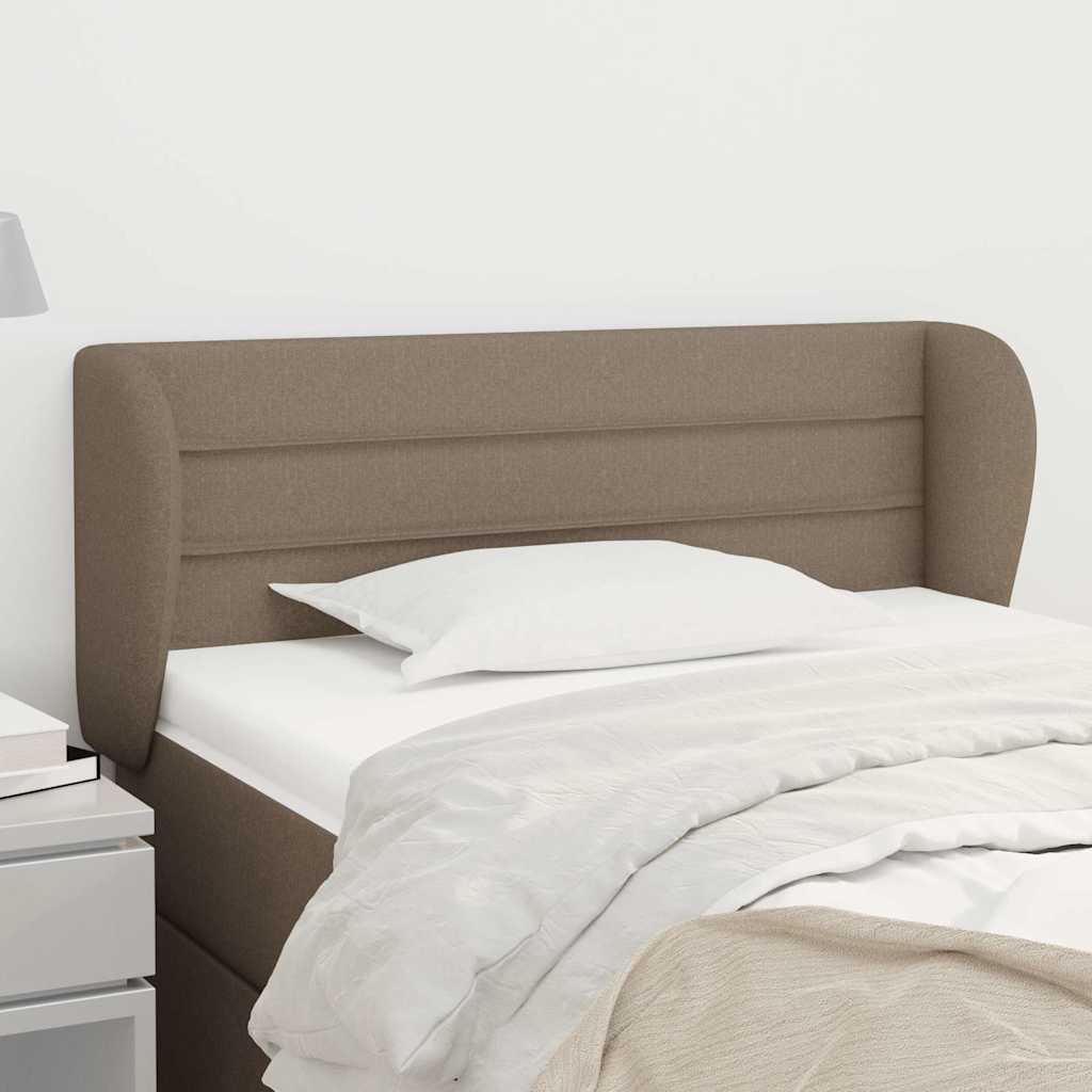 Vidaxl hoofdbord met randen 103x23x78 88 cm stof taupe