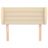Vidaxl hoofdbord met randen 103x23x78 88 cm stof crèmekleurig