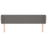 Vidaxl hoofdbord met randen 183x23x78 88 cm stof donkergrijs