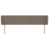 Vidaxl hoofdbord met randen 183x23x78 88 cm stof taupe