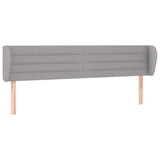 Vidaxl hoofdbord met randen 203x23x78 88 cm stof lichtgrijs
