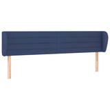 Vidaxl hoofdbord met randen 203x23x78 88 cm stof blauw