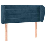 Vidaxl hoofdbord met randen 93x23x78 88 cm fluweel donkerblauw