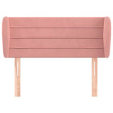 Vidaxl hoofdbord met randen 93x23x78 88 cm fluweel roze