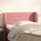 Vidaxl hoofdbord met randen 103x23x78 88 cm fluweel roze