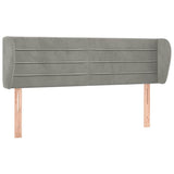 Vidaxl hoofdbord met randen 147x23x78 88 cm fluweel lichtgrijs