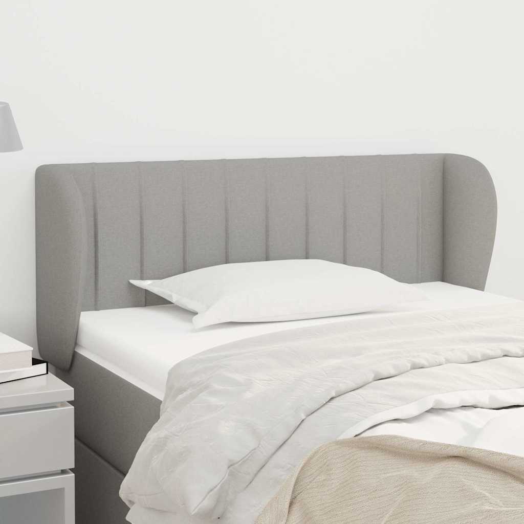 Vidaxl hoofdbord met randen 93x23x78 88 cm stof lichtgrijs