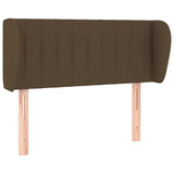 Vidaxl hoofdbord met randen 93x23x78 88 cm stof donkerbruin