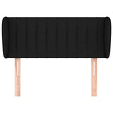 Vidaxl hoofdbord met randen 103x23x78 88 cm stof zwart
