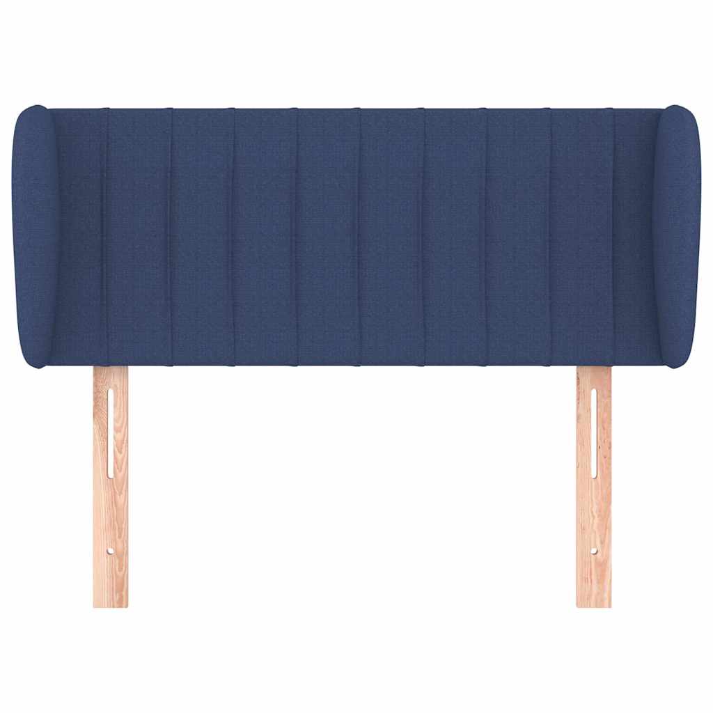Vidaxl hoofdbord met randen 103x23x78 88 cm stof blauw