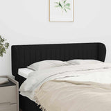 Vidaxl hoofdbord met randen 147x23x78 88 cm stof zwart