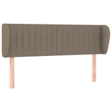 Vidaxl hoofdbord met randen 147x23x78 88 cm stof taupe