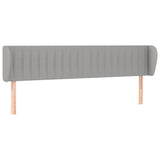 Vidaxl hoofdbord met randen 183x23x78 88 cm stof lichtgrijs