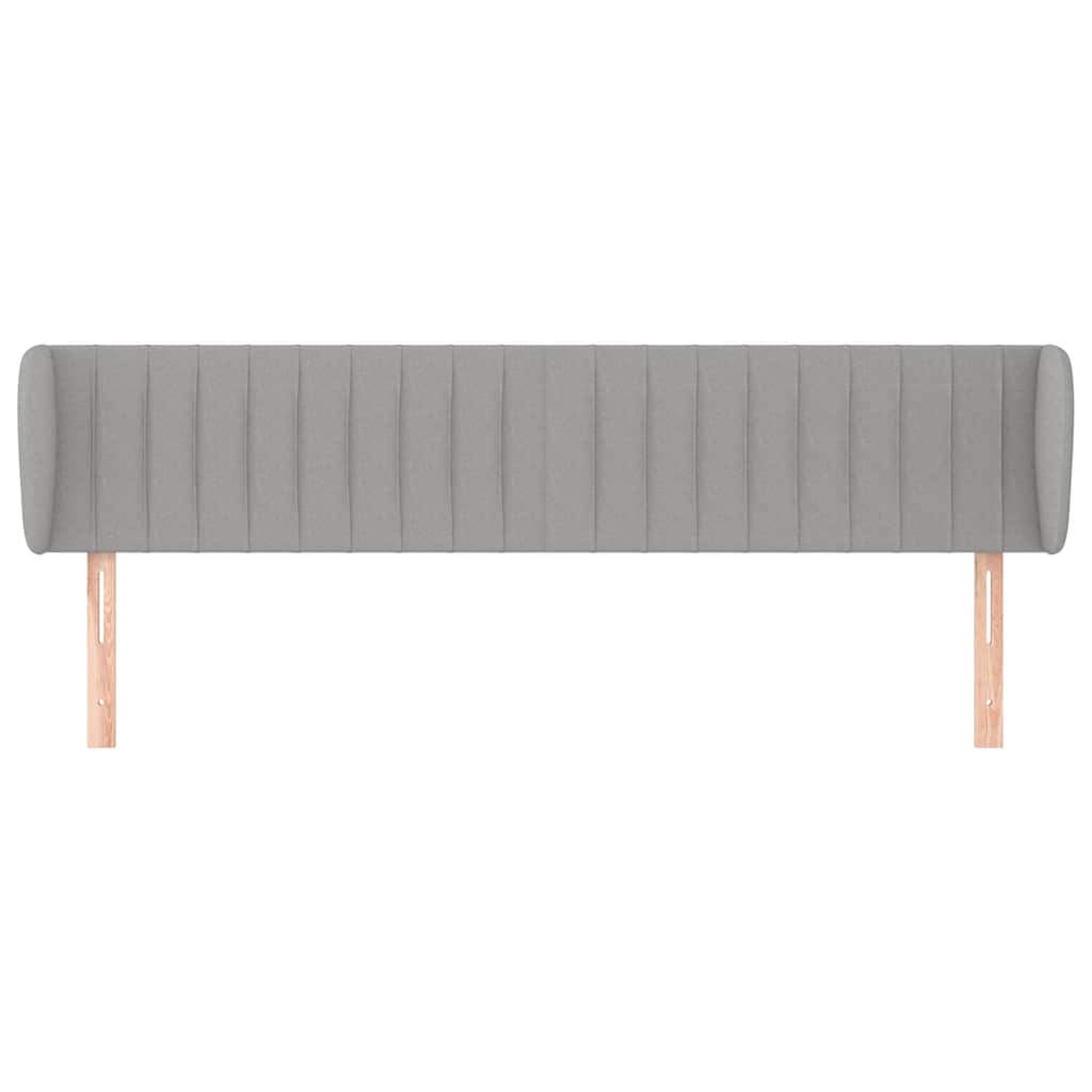 Vidaxl hoofdbord met randen 183x23x78 88 cm stof lichtgrijs