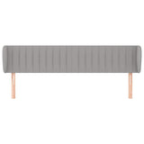 Vidaxl hoofdbord met randen 183x23x78 88 cm stof lichtgrijs