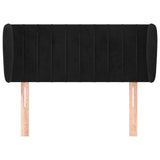 Vidaxl hoofdbord met randen 83x23x78 88 cm fluweel zwart